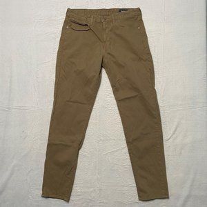 Bonobos Athletic Fit Men's Beige Jean Pants Size 33 x 32 Made In USA